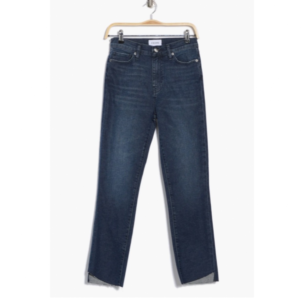 FRAME Le High Waist Straight Leg Jeans Size 26, CRAFTY CASCADE - Picture 3 of 4